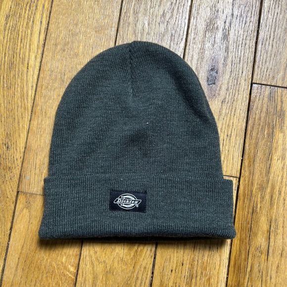 Dickies Other - Dickies Beanie Hat Charcoal Grey Knit Cuffed Workwear Logo Skull Cap Mens Womens